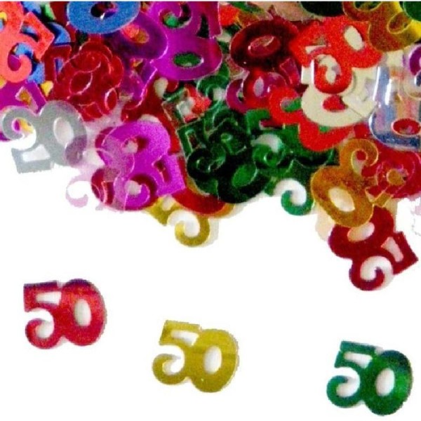 Sachet de confettis 50 multicolore 14 gr - Photo n°1