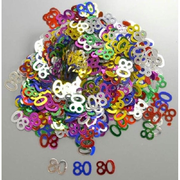 Sachet de confettis 80 multicolore 14 gr - Photo n°1