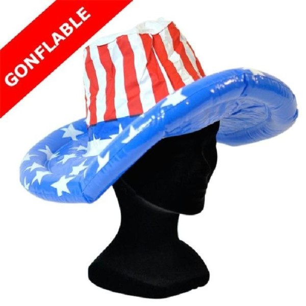 Chapeau américain gonflable - Photo n°1