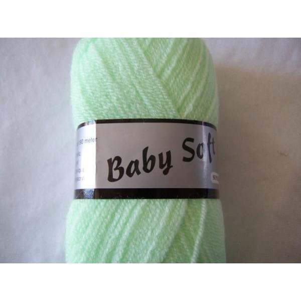 Laine baby soft, vert - Photo n°1