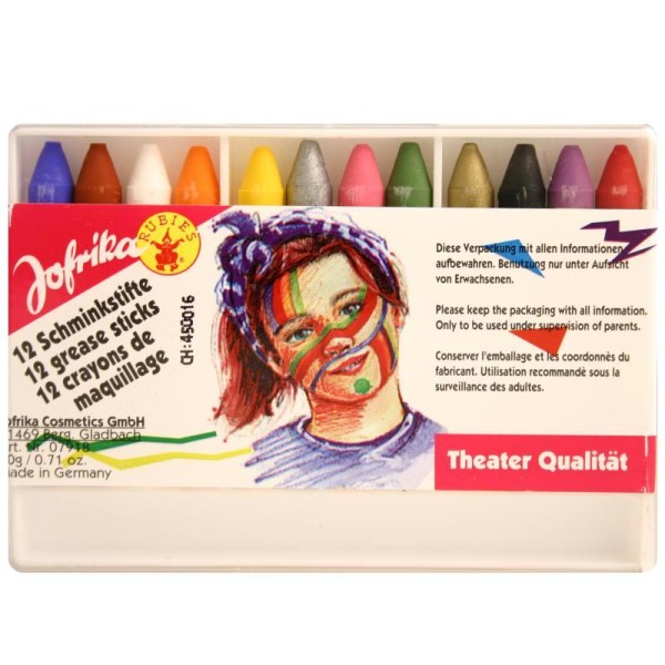 Mini crayons de maquillage x12 - Photo n°1