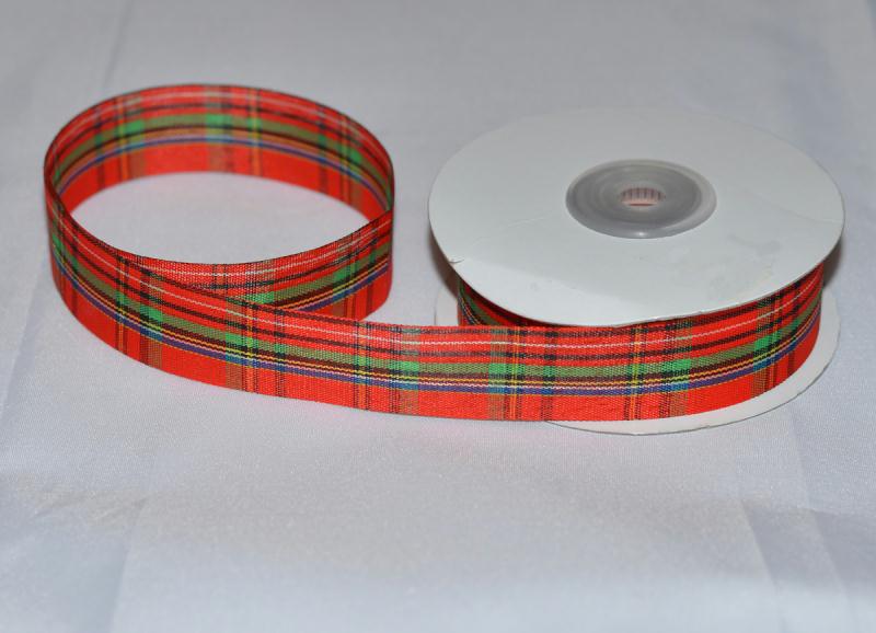 1,5 pouce Tissu tartan Noël ruban rouge vert or 38 mm de large x 10yds roll 