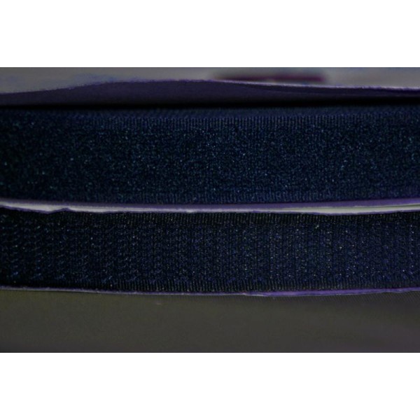 Bande Auto-agrippante 30 mm Bleu Marine – scratch à coudre – au mètre - Photo n°1