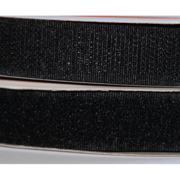 Bande velcro auto agrippante noire 3 cm x 1 m - Velcro à coudre - Creavea
