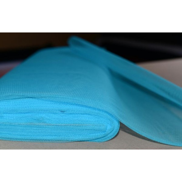 Tissu Tulle Raide Turquoise Largeur 150cms – Coupe au mètre - Photo n°1