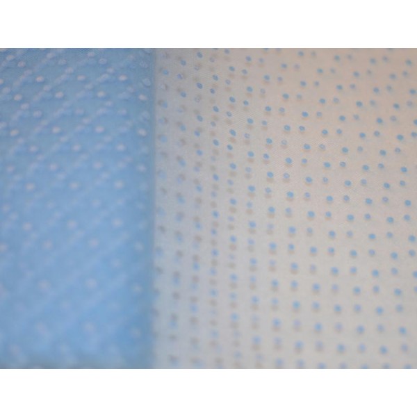 Tulle Plumetis Bleu – Tulle Raide – Coupe par 50 cms - Photo n°1