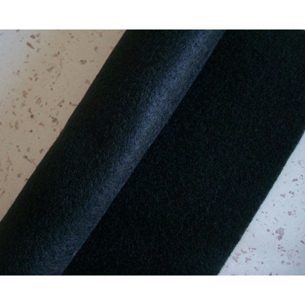 Feutrine noir 2 mm -  30 x 22 cm écologique polaire, souple - Photo n°1