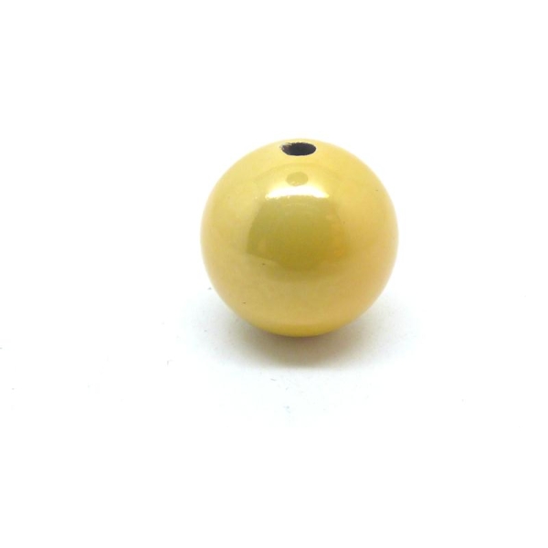 10 Perle Acrylique Doré 12mm - Photo n°1