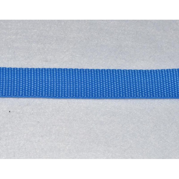 Sangle Polypropylène – 20 mm – Bleu Azur - Qualité extra – Coupe au mètre sur mesure - Photo n°1