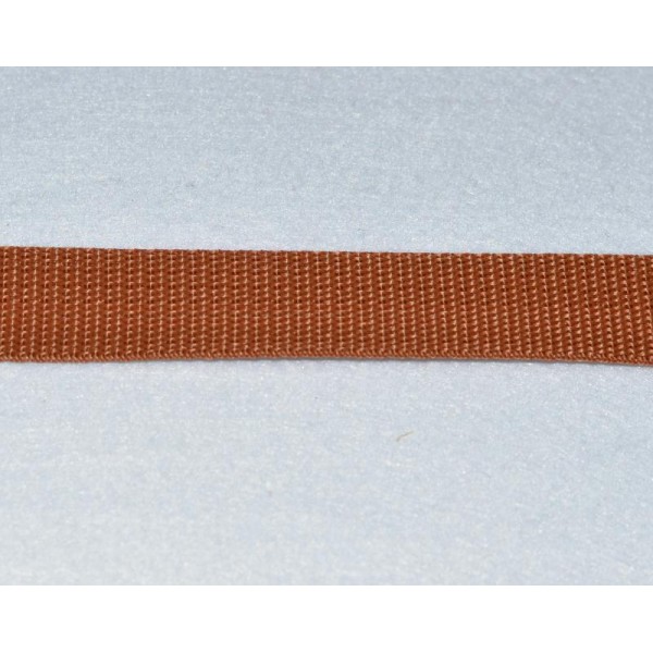 Sangle Polypropylène – 15 mm – Brun - Qualité extra – Coupe au mètre sur mesure - Photo n°1