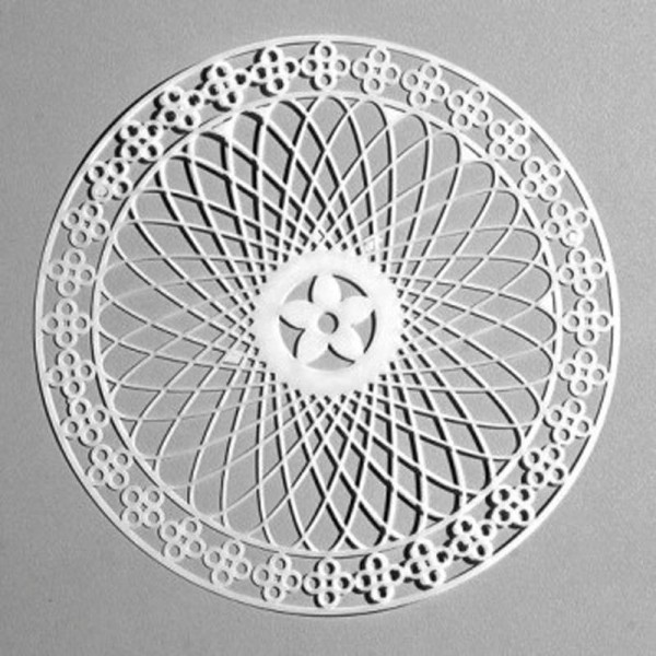 Pochoir Mandala  15 cm - Stencil Mandala - P9320504 - Photo n°1