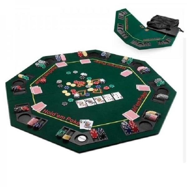 Plateau table poker octogonal - Photo n°1