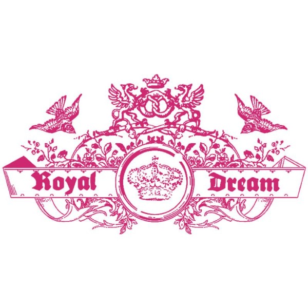 Pochoir autocollant pour textile My Style Royal Dream 21 x 29,7 cm - Photo n°1