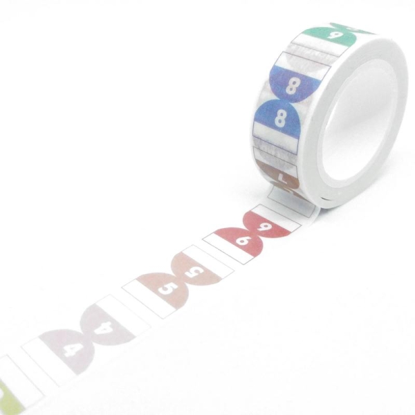 Washi Tape motifs daily 7Mx15mm multicolore - Photo n°1