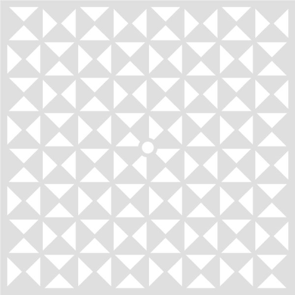 Pochoir Géométrique  32 x 32 cm - Pochoir Triangle - Stencil Géométrique - 15092002 - Photo n°1