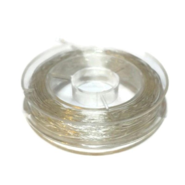 Fil nylon transparent  0.5 mm x 15 m  Non élastique  ( fil de pèche ) - Photo n°1