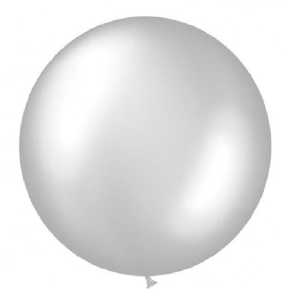 Ballon argent 80 cm - Photo n°1