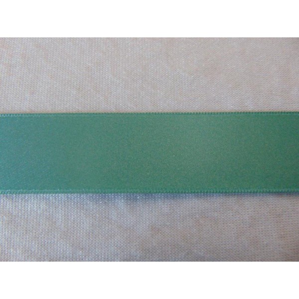 Ruban satin vert véronèse 25 mm, au mètre - Photo n°1