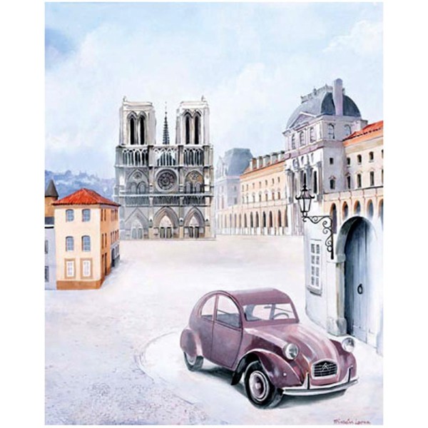 Image 3D Ville - Paris Notre Dame 40 x 50 cm - Photo n°1