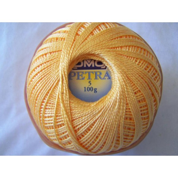 Fil crochet petra, jaune blé - Photo n°1