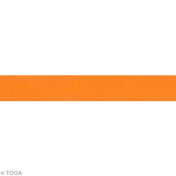 Masking tape tissu - Orange uni - Daily Like - 3 m - Photo n°2