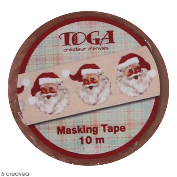 Masking Tape Dear Santa Toga - Père Noël - 1,5 cm x 10 m - Photo n°1