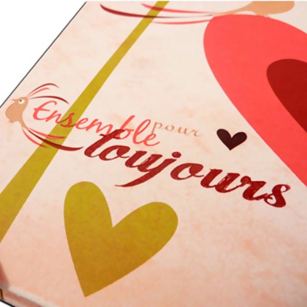 Transfert Amour rose, marron, vert - 1 planche de décalcomanies - Photo n°4