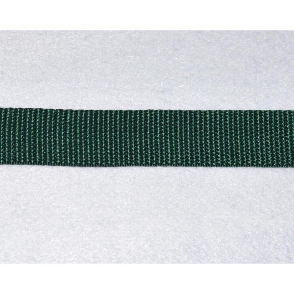 Sangle Polypropylène – 25 mm – Vert Sapin - Qualité extra – Coupe au mètre sur mesure - Photo n°1