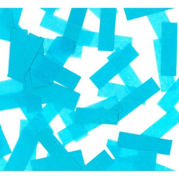 1 Kilo Confettis Papier Rectangles Bleus 5 cm - Photo n°1
