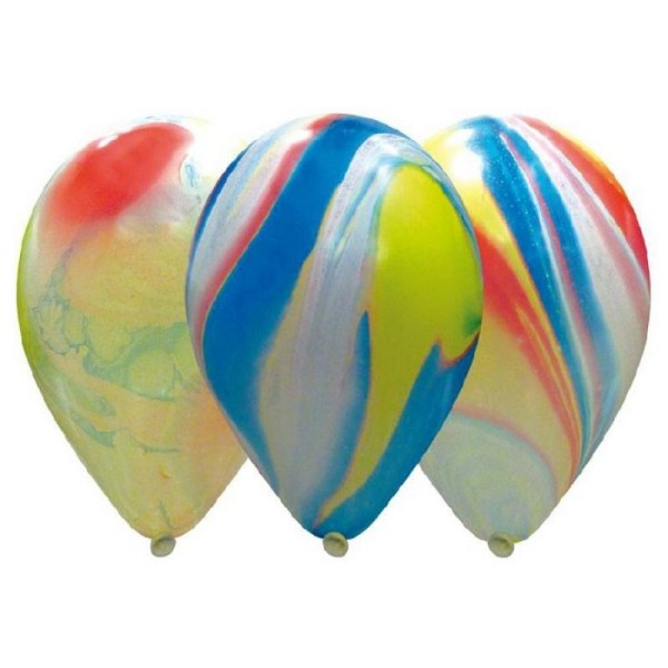 10 Ballons Latex Marbrés 30 cm - Photo n°1