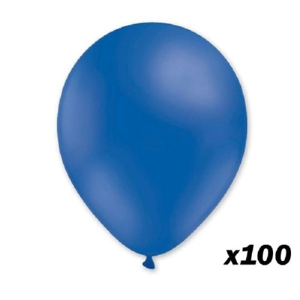 100 Ballons Bleu Foncés 30 cm - Photo n°1