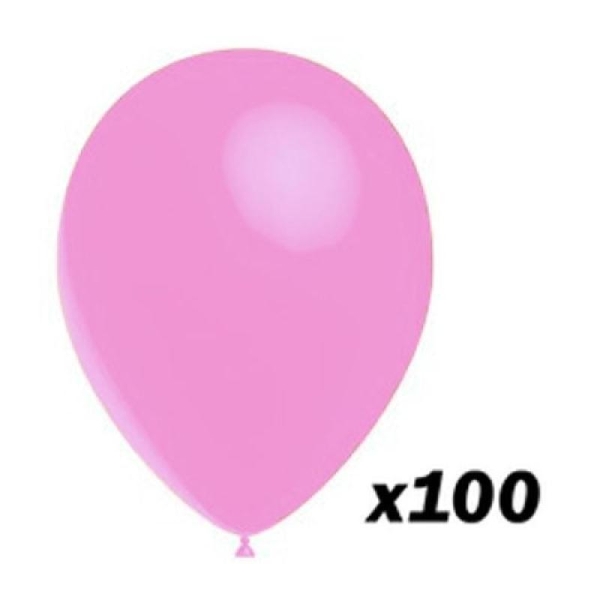 100 Ballons Rose 30 cm - Photo n°1