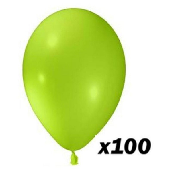 100 Ballons Vert Pistache 30 cm - Photo n°1