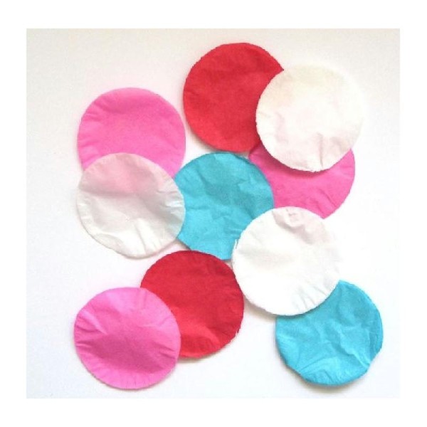 100 Gr Confettis Papier Ronds Multicolores 5 cm - Photo n°1