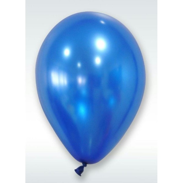 50 Ballons Métalliques Bleu Marine 30 cm - Photo n°1
