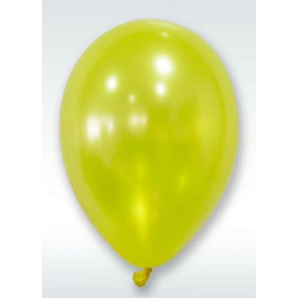 50 Ballons Métalliques Jaune 30 cm - Photo n°1