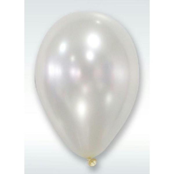 50 Ballons Métalliques Perle 30 cm - Photo n°1