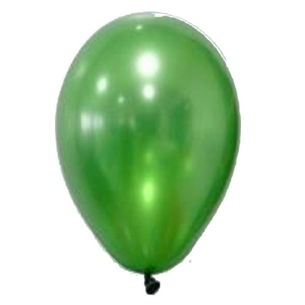 50 Ballons Métalliques Vert 30 cm - Photo n°1