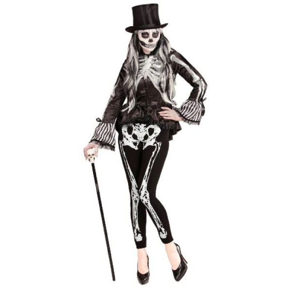 Legging squelette blanc - Taille S/M - Photo n°2