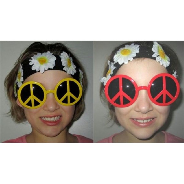 Lunettes hippie - Peace and Love - Photo n°1