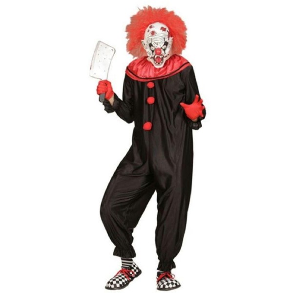 Combinaison Clown Tueur Noir/Rouge - Taille M - Photo n°1