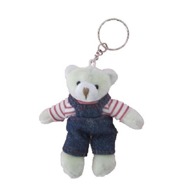 Porte clef ours peluche 10 cm - Photo n°1