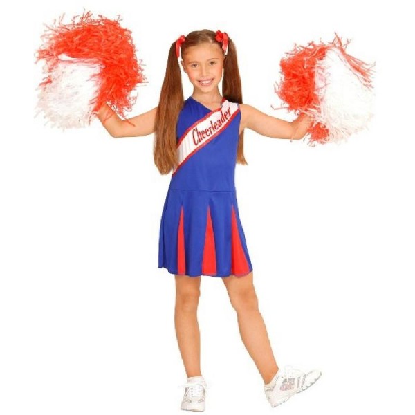 Déguisement Cheerleader Rouge et Bleu -11/13 ans - Photo n°1