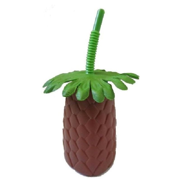 12 Coupes ananas cocktail PVC 35 cl - (15 x 8 cm) - Photo n°1