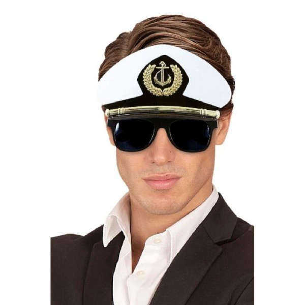 Lunettes-casquette capitaine marin - Photo n°1
