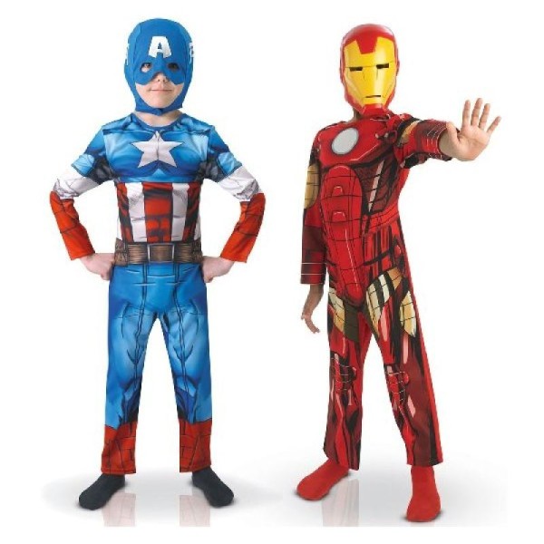 Bi pack avengers captain america et iron man 5/6 ans - Photo n°1