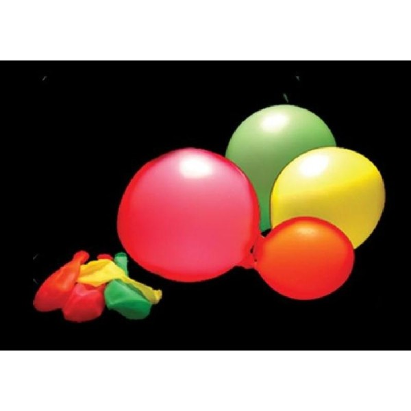 100 ballons  Fluorescent  assortis Fluo leds et lumineux 