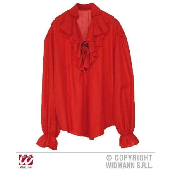 Chemise homme pirate rouge (40/44) - Photo n°2