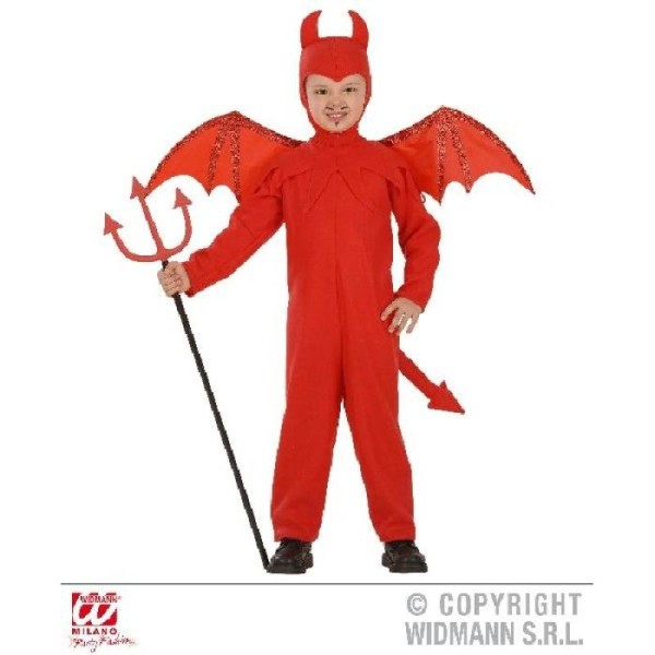 Déguisement Diable Enfant Rouge (4/5 ans) - Déguisement enfant Halloween -  Creavea