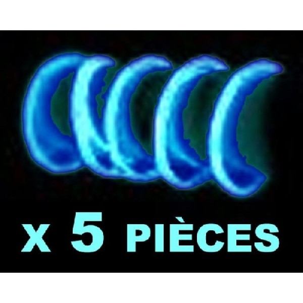 5 Bracelets fluo bleus - Photo n°1